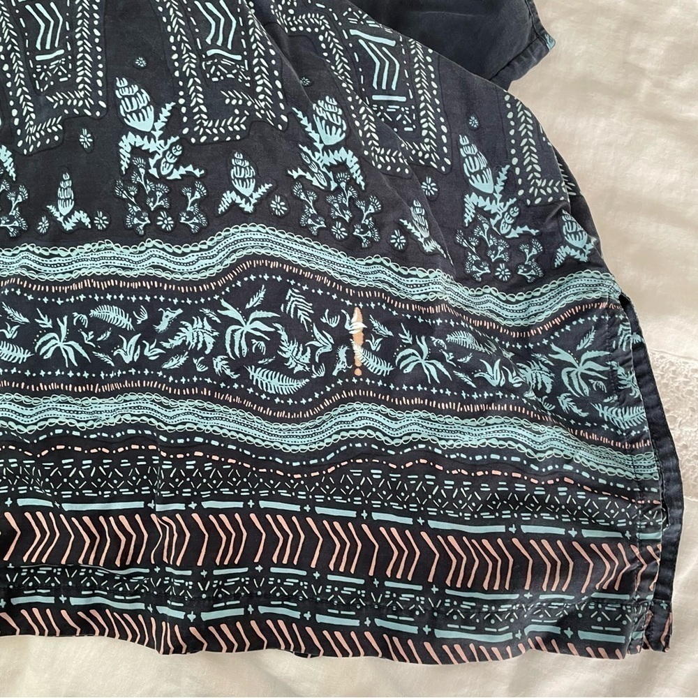 Patagonia SMALL Wildflower Floral Print Racerback Dress Navy Blue FLAW - Picture 12 of 12